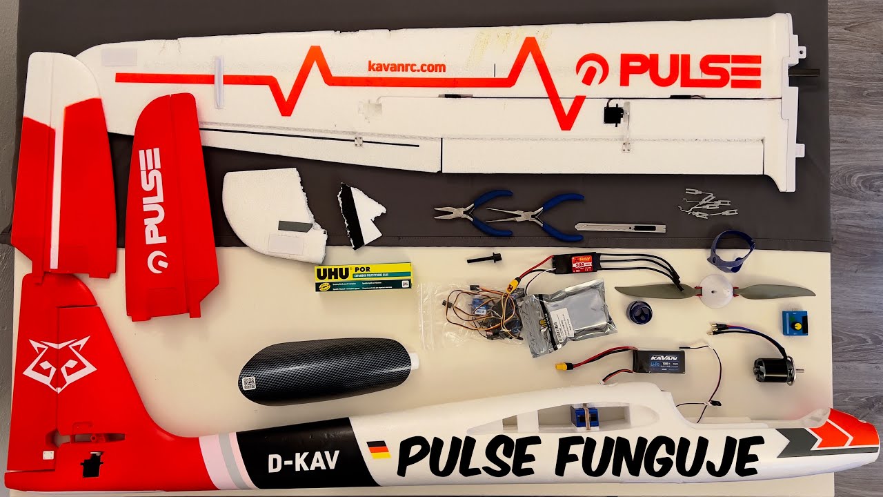 Pulse 2200 opět žije! Návod na opravu EPO/EPP letadla
