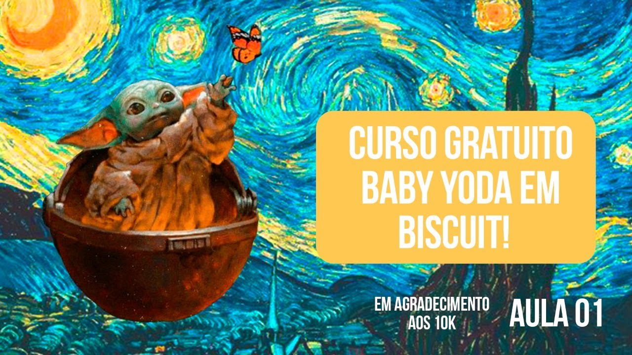 CURSO GRATUITO DE BISCUIT | MODELAGEM BABY YODA PASSO A PASSO - AULA 01