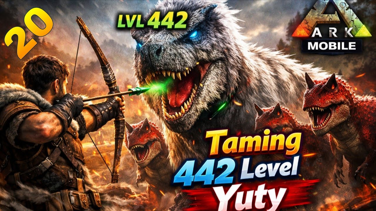 Taming 442 Level Yutyrannus In ARK Mobile | ARK ULTIMATE MOBILE EDITION GAMEPLAY 20