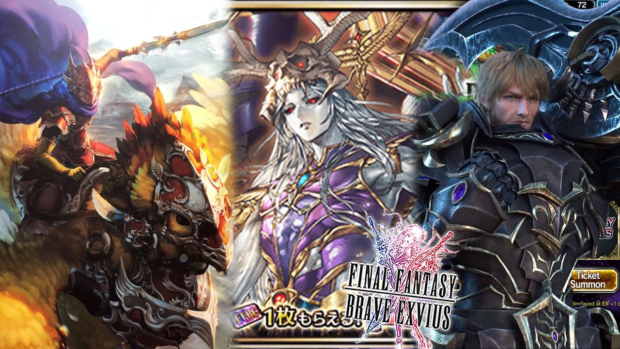 Raegen, Sol, Chocobo | Final Fantasy Brave Exvius - Summoning for a materia thing!