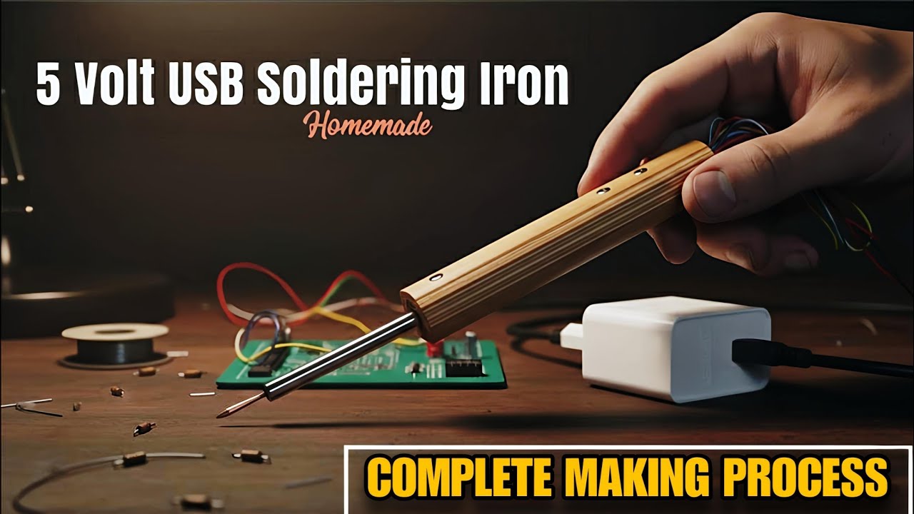 DIY 5V USB Soldering iron | Portable & Powerful Tool for Electronics