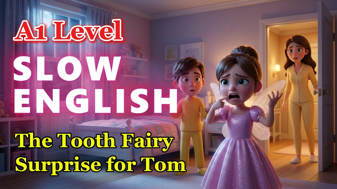 Tom and the Tooth Fairy Trouble | Easy English Listening Practice (A1 Level)
