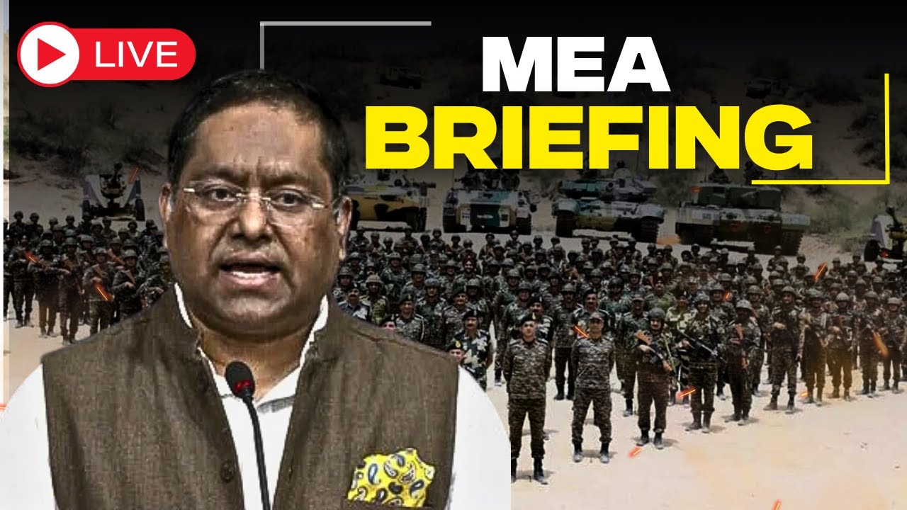 WATCH LIVE : MEA Weekly Briefing | Operation Sindoor, Pakistan Tensions, USA-Iran Crisis and Hormuz