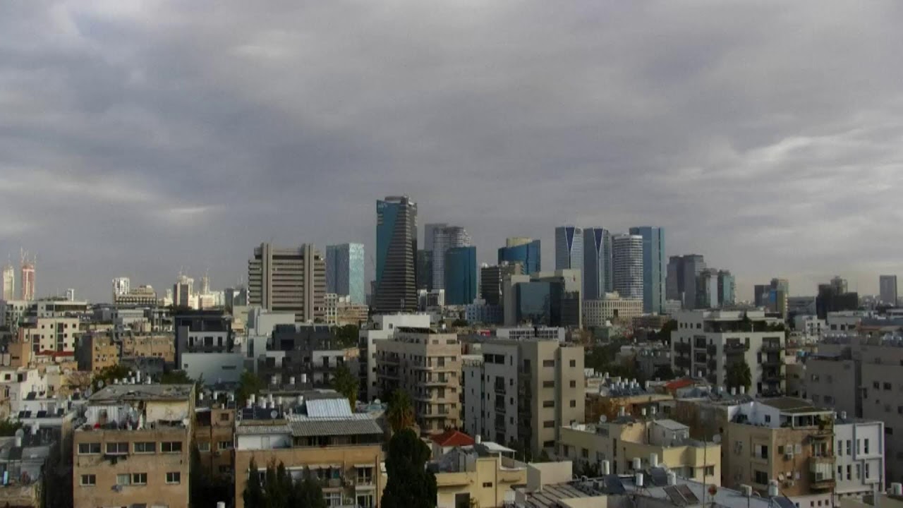 Live of Tel Aviv skyline