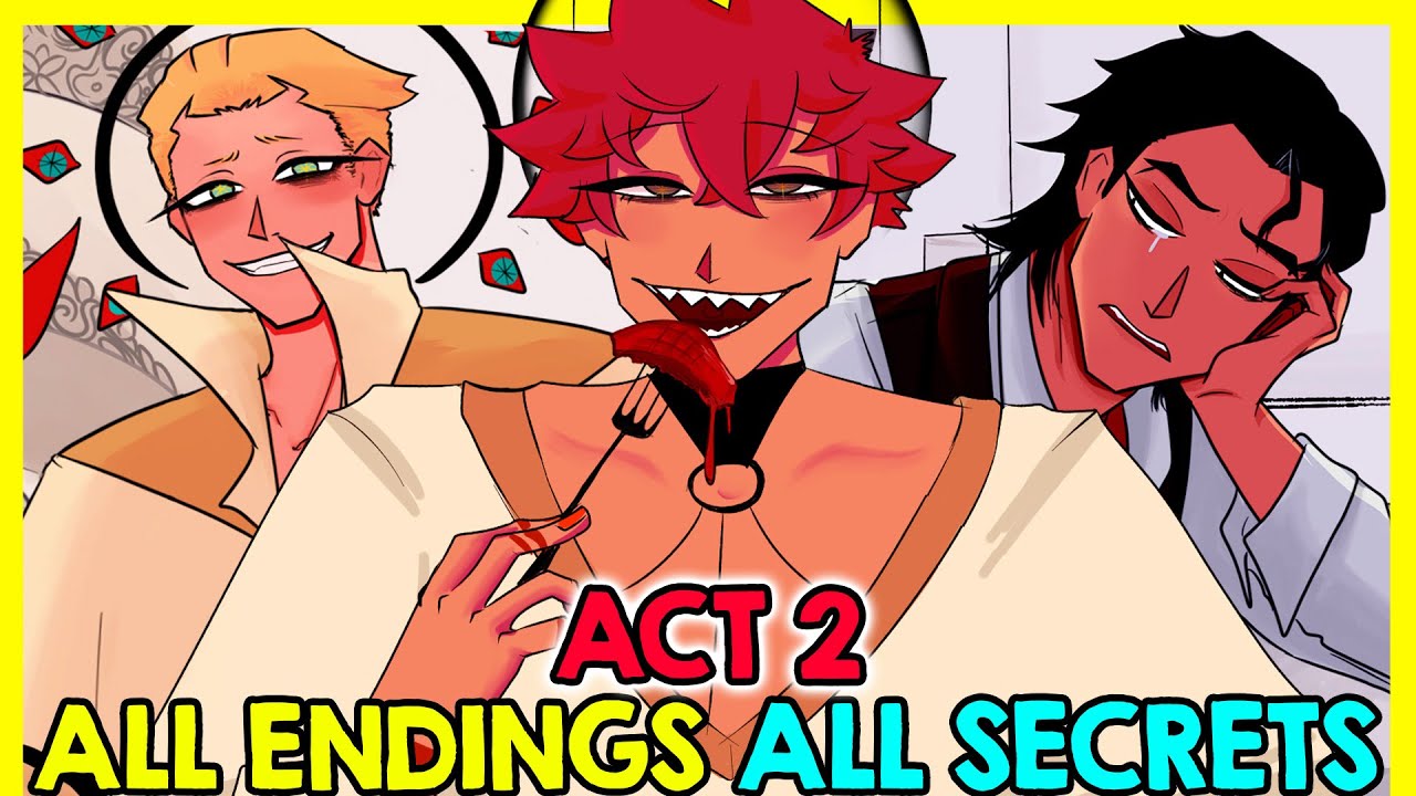 To Eat a God Game ACT 1, 2 - ALL ENDINGS - ALL Routes - All SECRETS