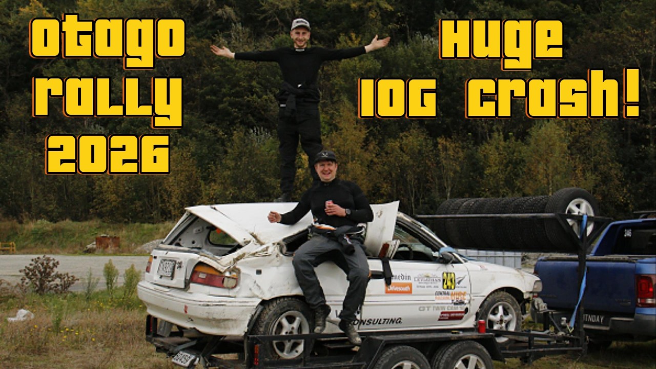 Otago Rally 2026 - HUGE 10G Rally Crash - AE92 Corolla FX-GT