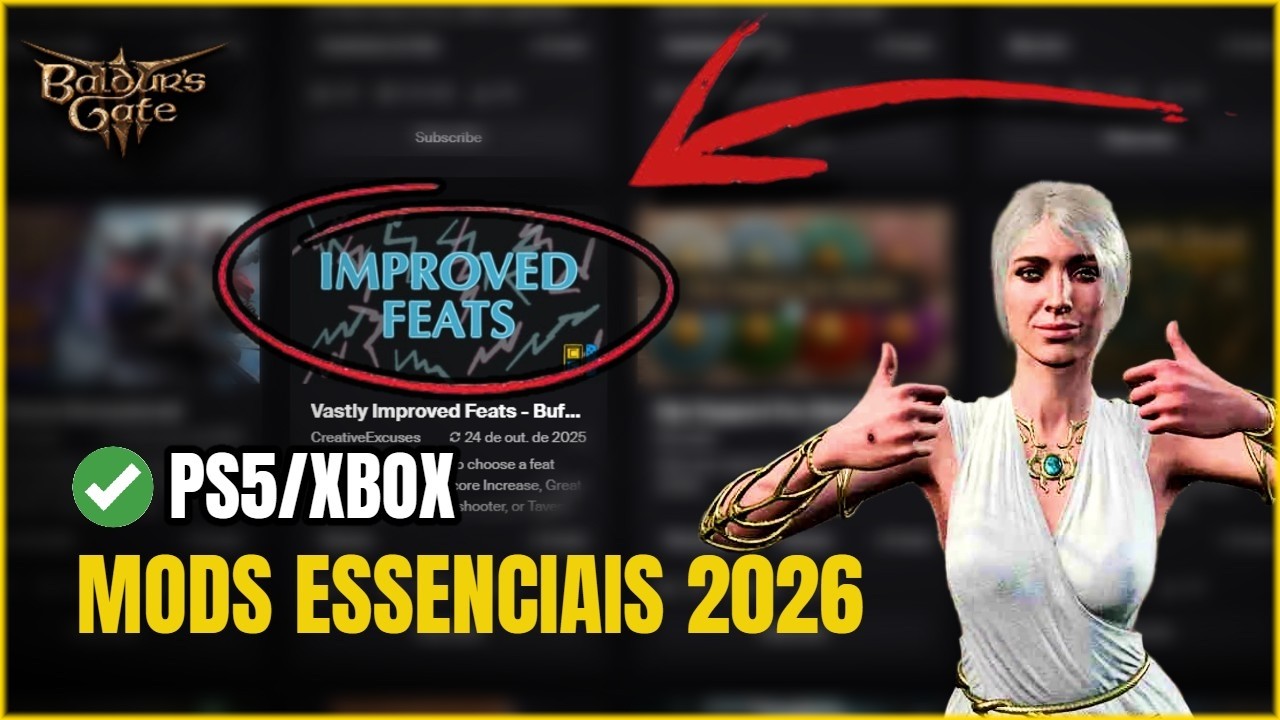 Os Melhores Mods para o Console em 2026 | Baldur's Gate 3