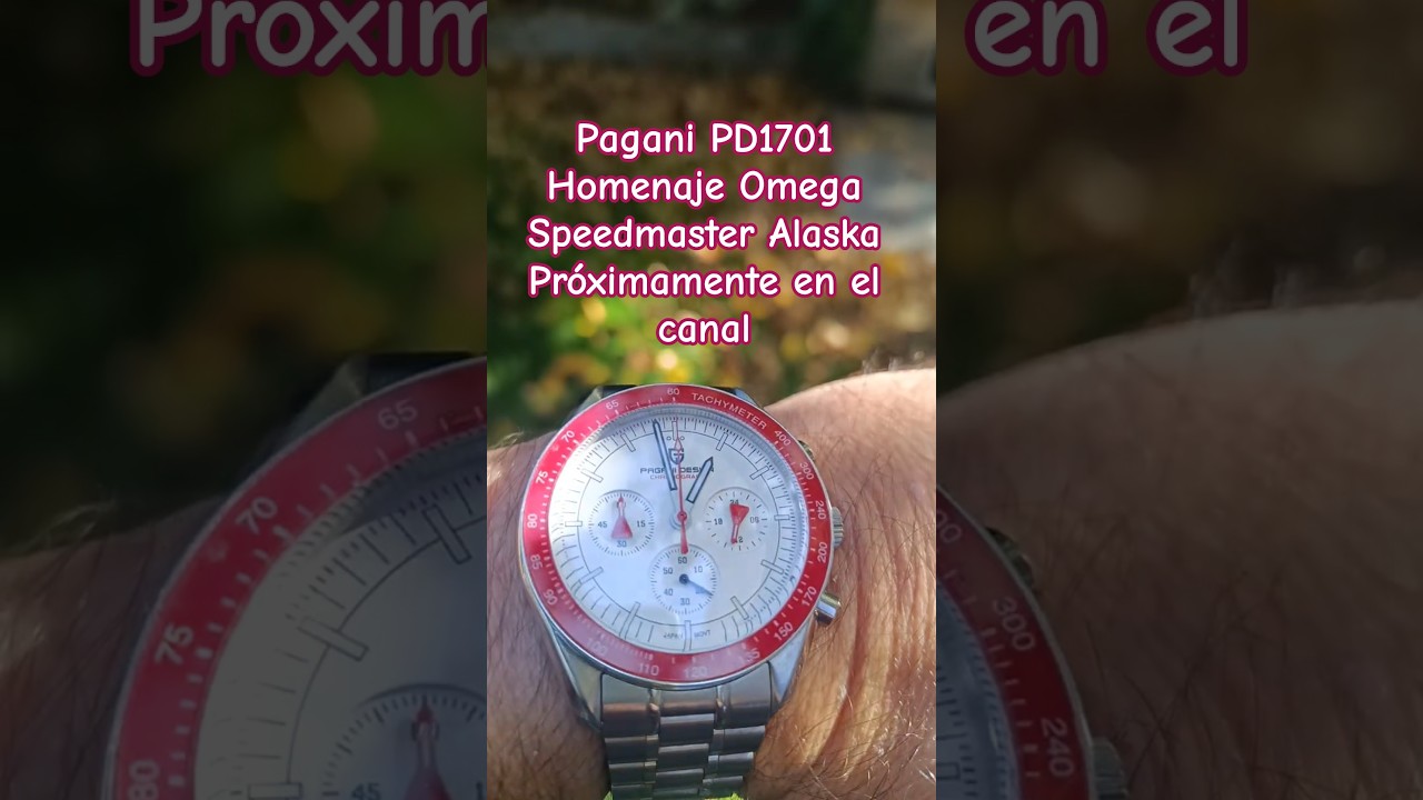 PAGANI DESIGN PD-1701 Homenaje Omega Speedmaster Alaska.