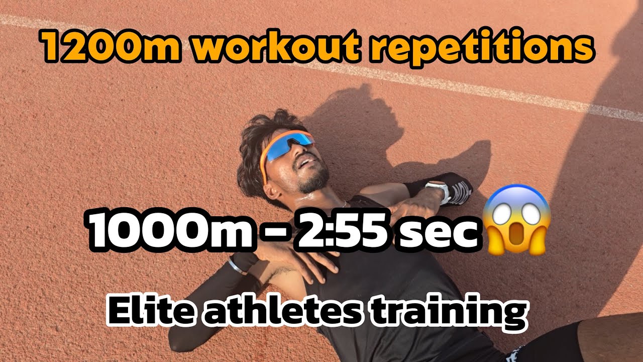 1200m Repetition Workout for Elite Athletes | Speed & Endurance Training | National athlete | #vlog 