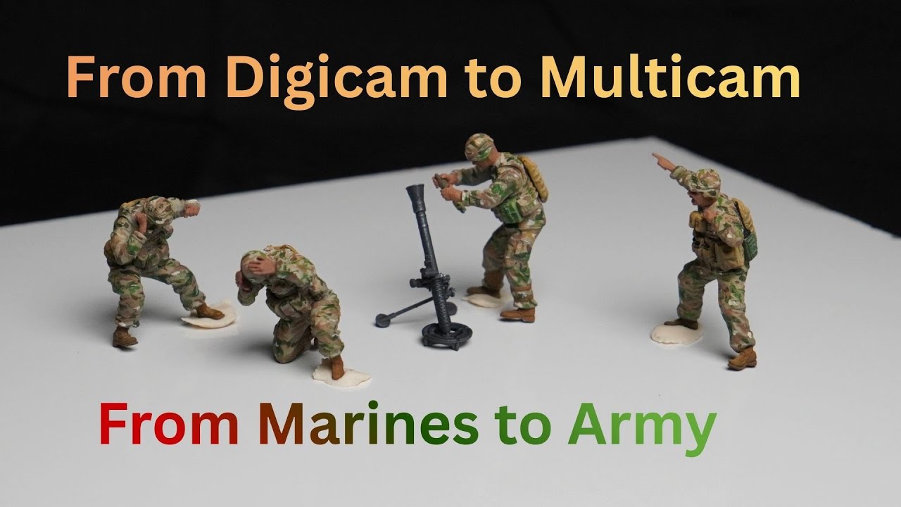 How I Painted Realistic Multicam on a U.S. Marine Mortar Team 1/35 Scale