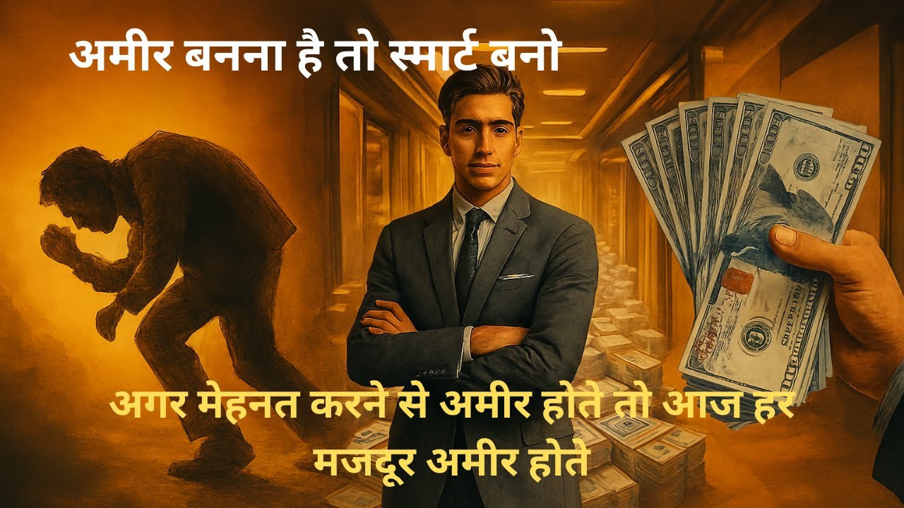 अगर मेहनत से अमीर बनते, तो हर मजदूर करोड़पति होता | Secret of Smart Work vs Hard Work | Millionaire
