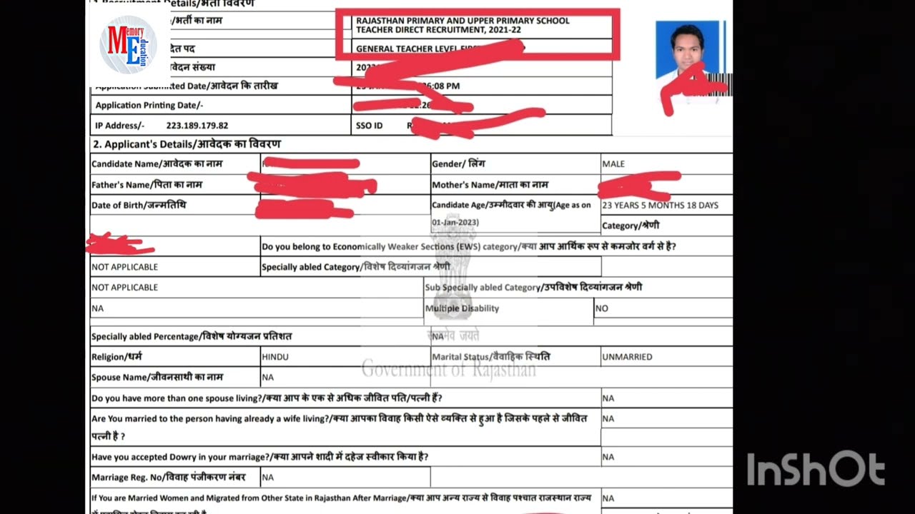 NIOS D.El.Ed.& others Reet  counselling form fill memory education