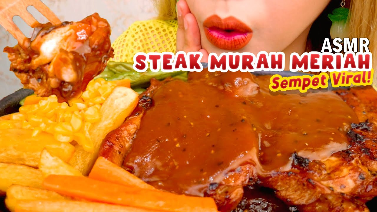 SEMPET VIRAL‼️ ASMR MASAK RESEP STEAK AYAM MURAH MERIAH YANG JUICY TO THE BONE😋 | ASMR Indonesia