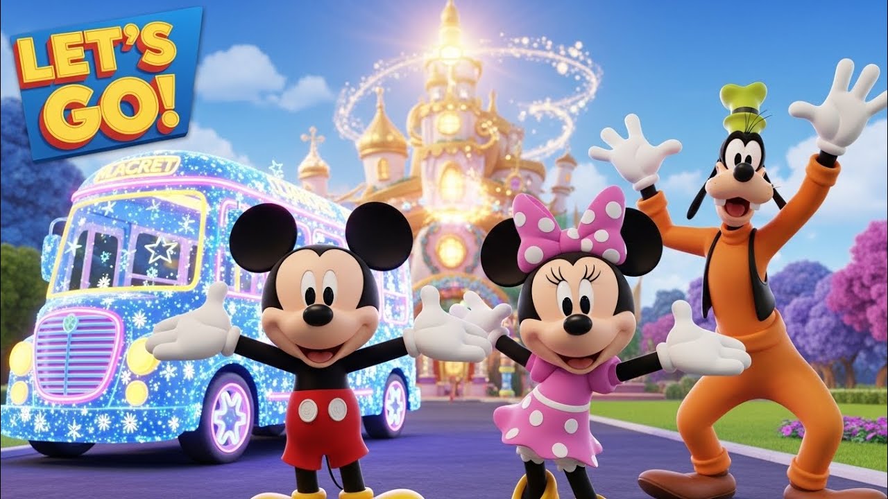 Mickey Mouse & Friends Magical Bus Ride to the Secret Clubhouse! ✨ Cartoon for Kids