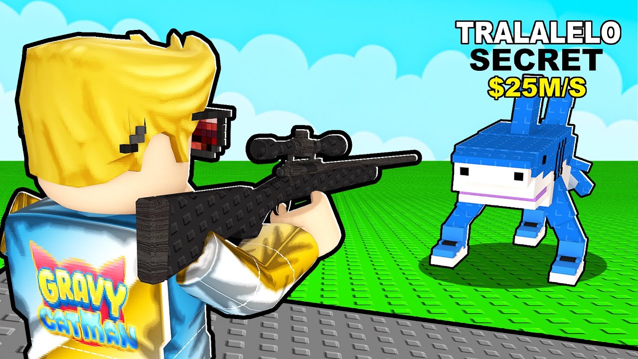 Используй MAX SERVER LUCK в Roblox, чтобы застрелить Brainrot