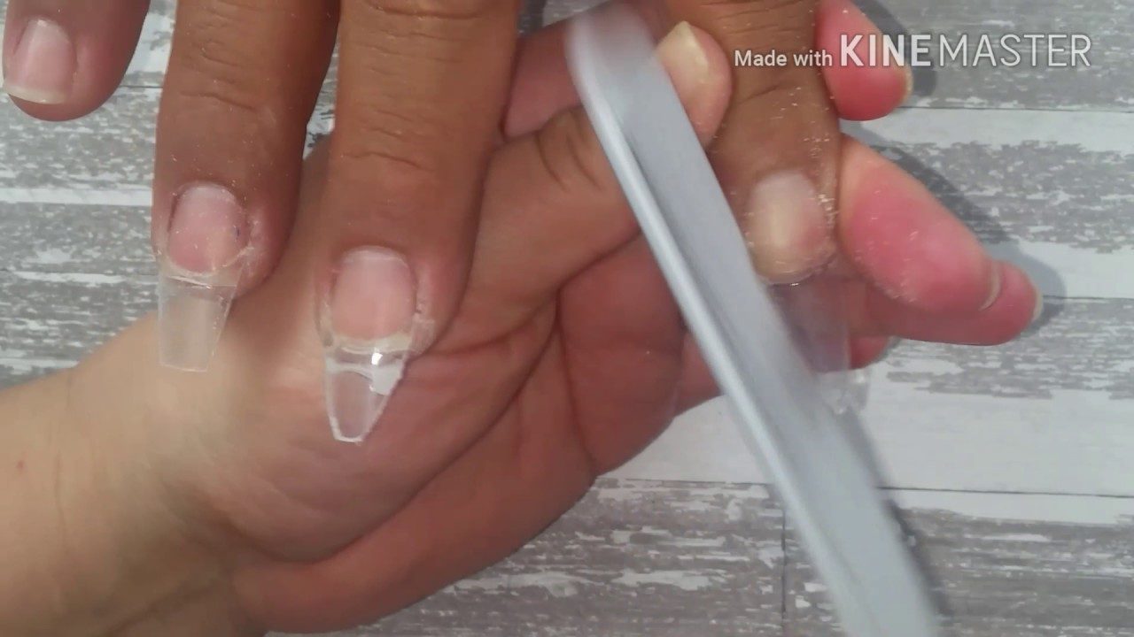 Cómo hacer 4 puntas diferentes con típs Stileto coffin almendra redonda y punta lanza