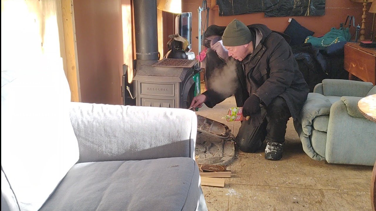 Polar Vortex Grips Tiny Cabin! -30 Wind Chill for Winter Chores.
