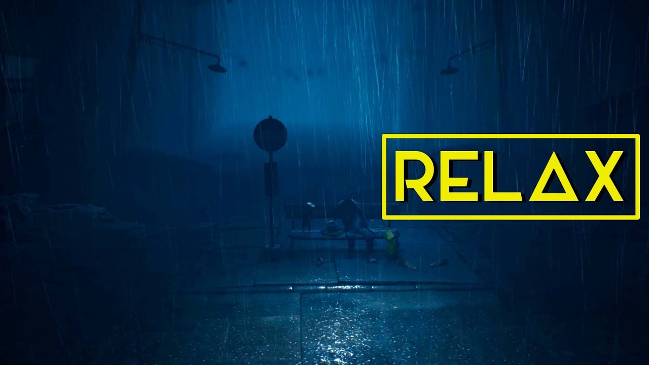 Little Nightmares II Relax Ambient Game / Six and Mono outside in the rain