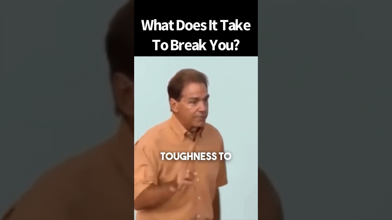 EPIC Nick Saban Speech on Mental Toughness - What Does It Take to Break You? MasterCommunicating.com