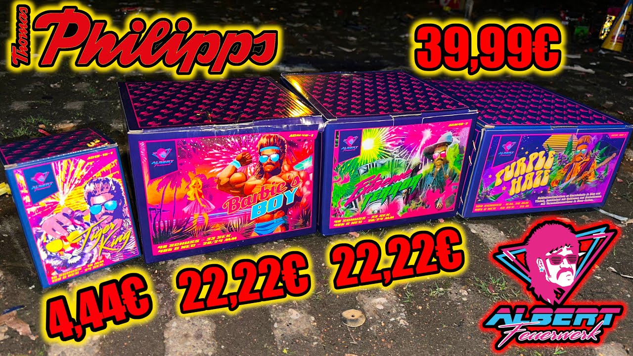 ALBERT FEUERWERK | TIGER KING, BARBIES BOY, EXTREME TERROR &  PURPLE HAZE von THOMAS PHILLIPS 😱😍