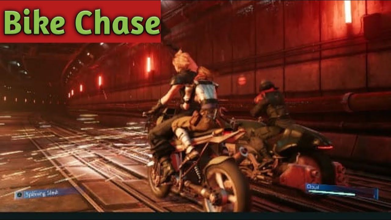 FINAL FANTASY 7 BIKE FIGHT SCENE HD (REMAKE)