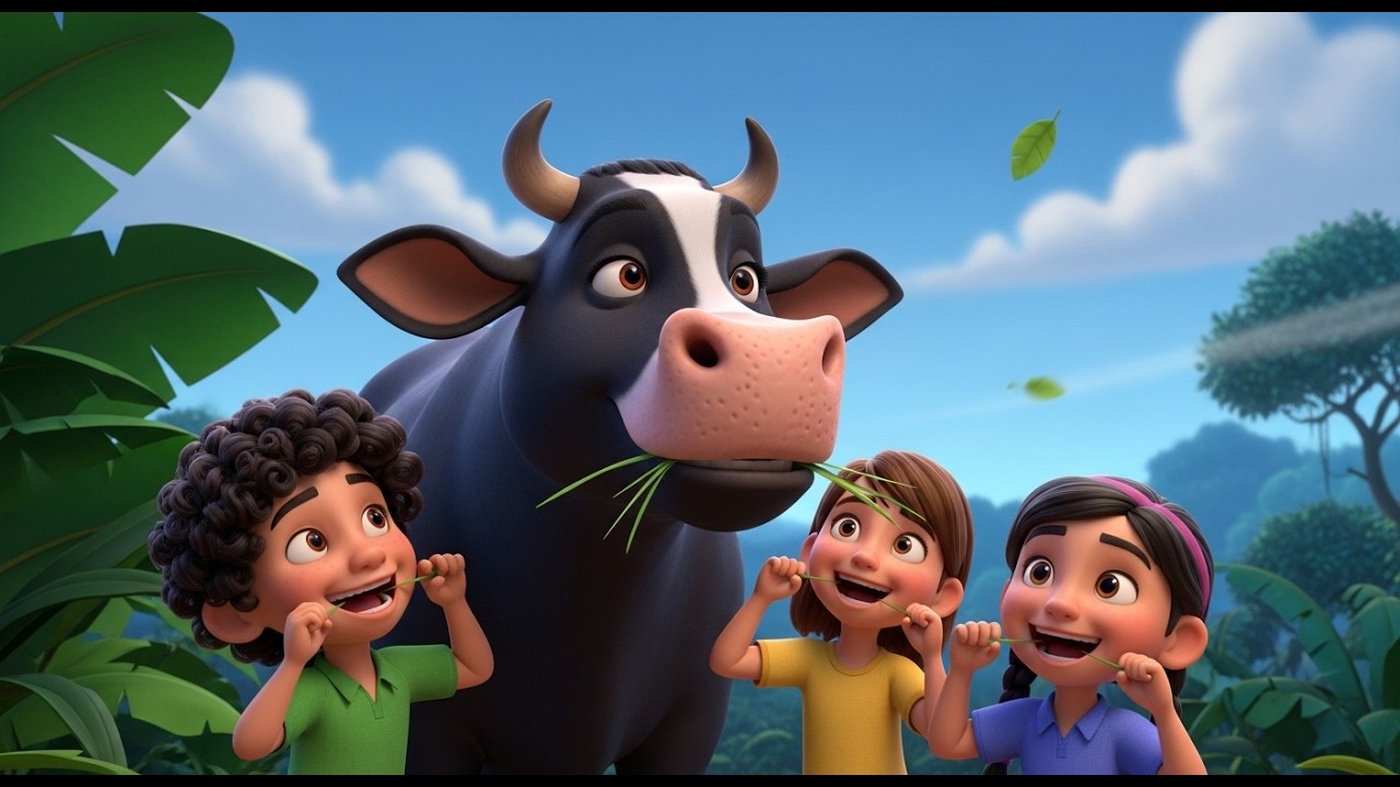 Gaiya Meri Gaiya | Cute Cow Song for Kids | Hindi Nursery Rhyme | Funny and Cute Cow Video