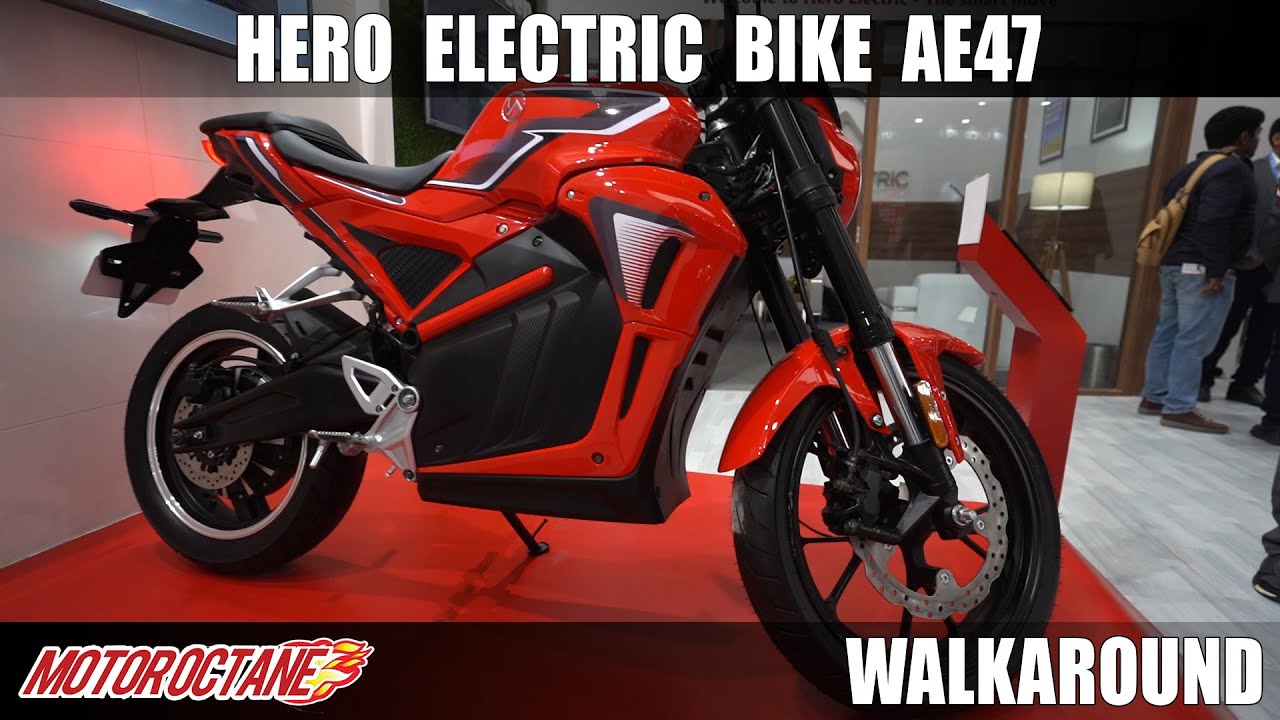 Hero AE47 - Electric Bike - Revolt Rival | Auto Expo 2020 | Hindi | Motoroctane