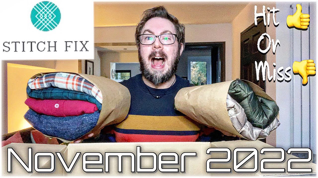 STITCH FIX MEN'S CHRISTMAS / WINTER NOVEMBER 2022 UNBOXING & TRY ON! #stitchfix