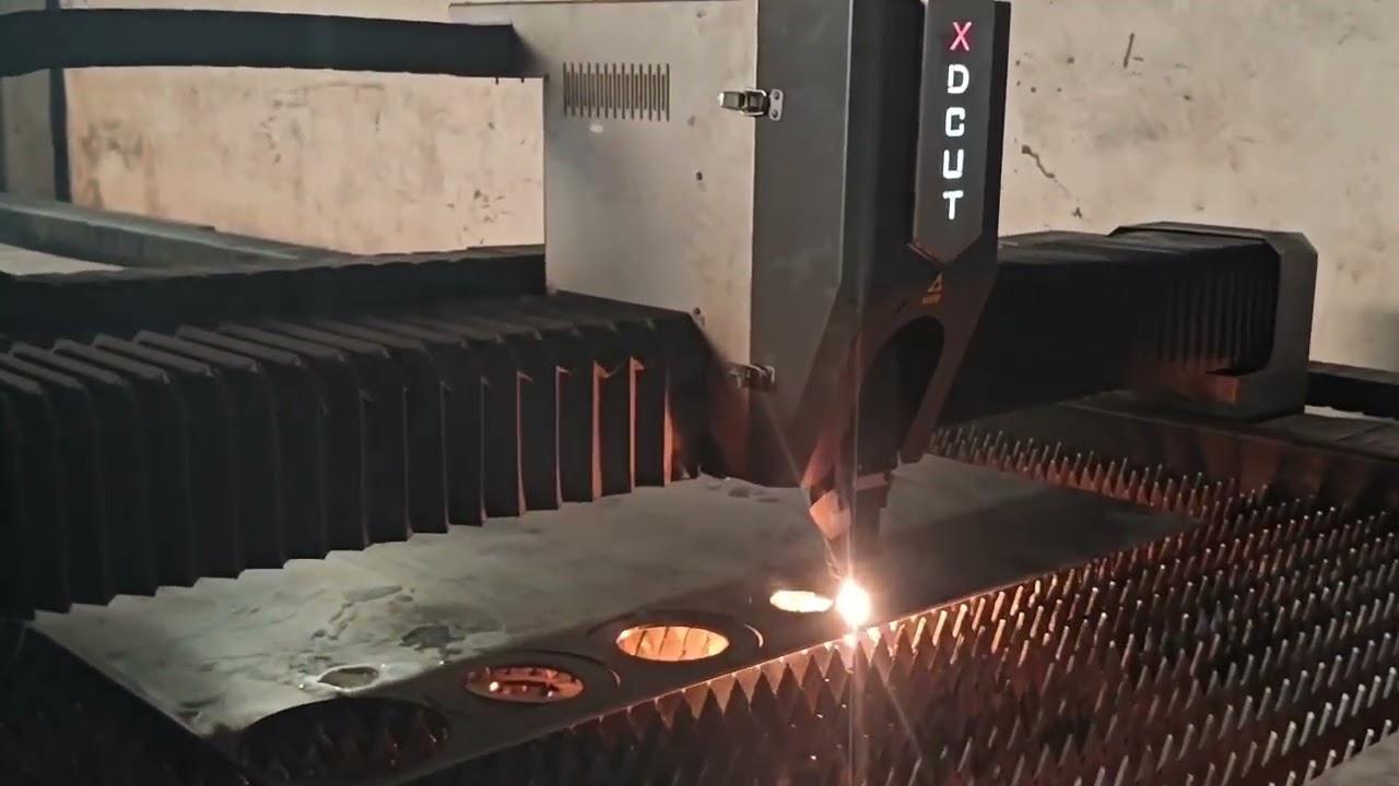 CNC FIBER LASER CUTTING MACHINE 6KW ELITE MODEL  ..8MM sheet cutting video  #cnclasercutting 