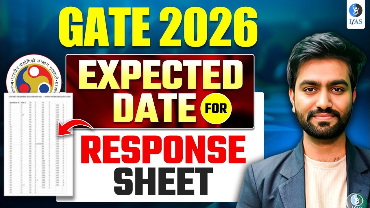 Expected Date For Response Sheet Gate 2026 exam