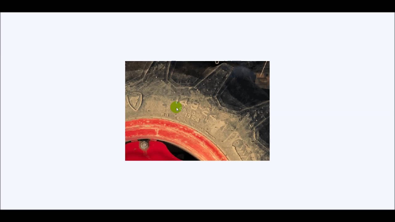 How to read a tractor tire