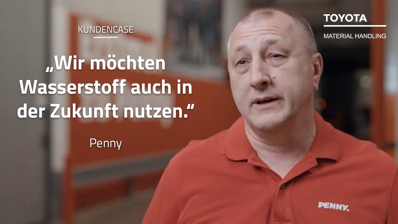 Wasserstoffstapler im Einsatz bei Penny Deutschland