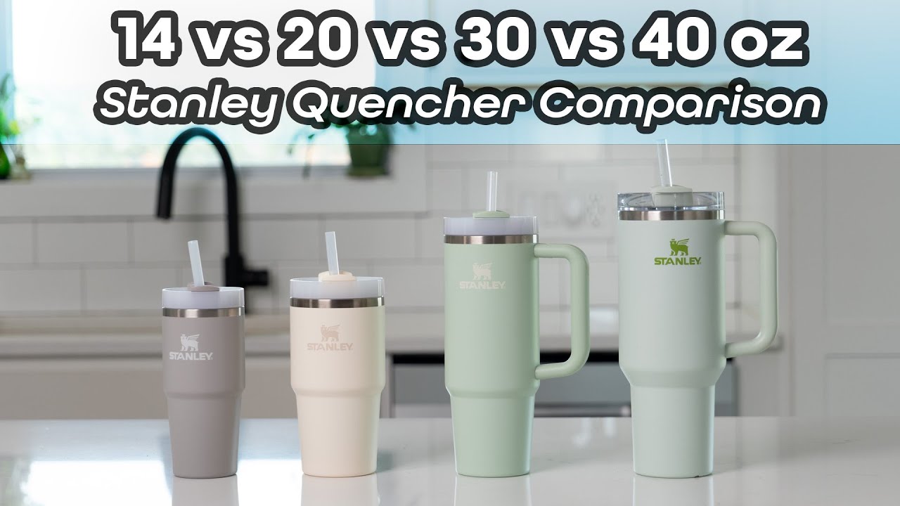 Which to Buy? Stanley 14 vs 20 vs 30 vs 40 oz Quencher Cups Compared