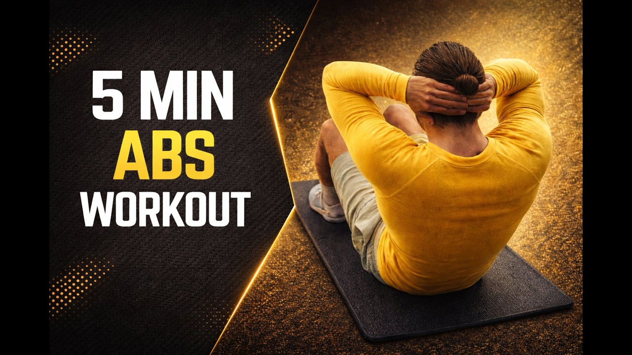 Abdos 5 Minutes INTENSE 🔥 | 10 Exercices Sans Matériel (Ventre Plat & Core Complet)