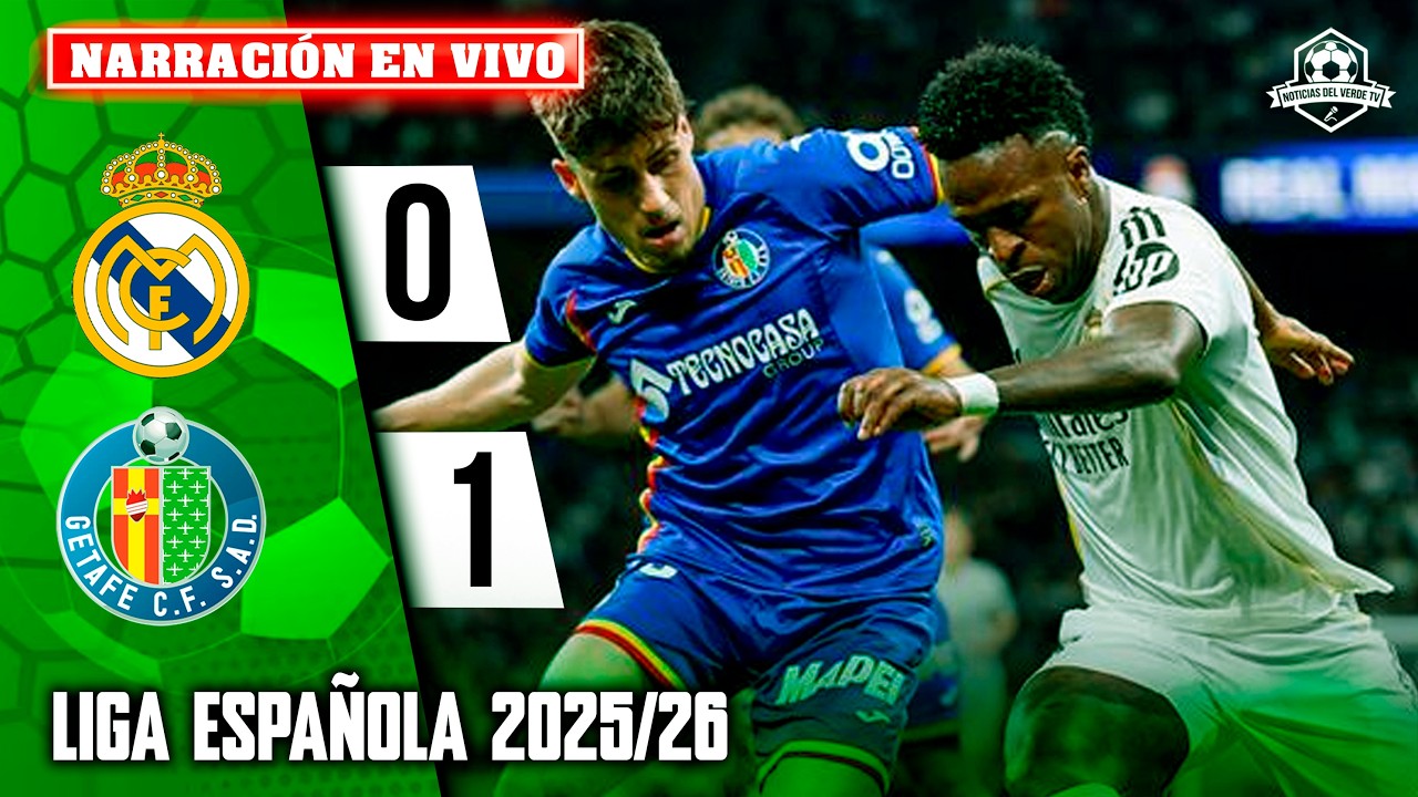 🔴 REAL MADRID VS GETAFE EN VIVO / JUEGA MBAPPE LA LIGA ESPAÑOLA
