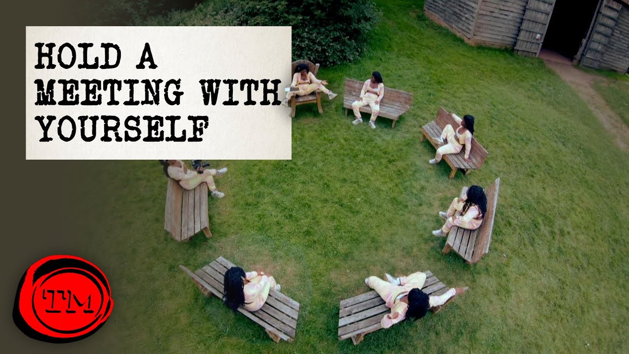 Hold a DRAMATIC Meeting with Yourself | Full Task | Taskmaster