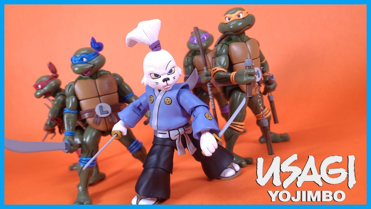 NECA Toys Teenage Mutant Ninja Turtles TOON USAGI YOJIMBO Action Figure Review