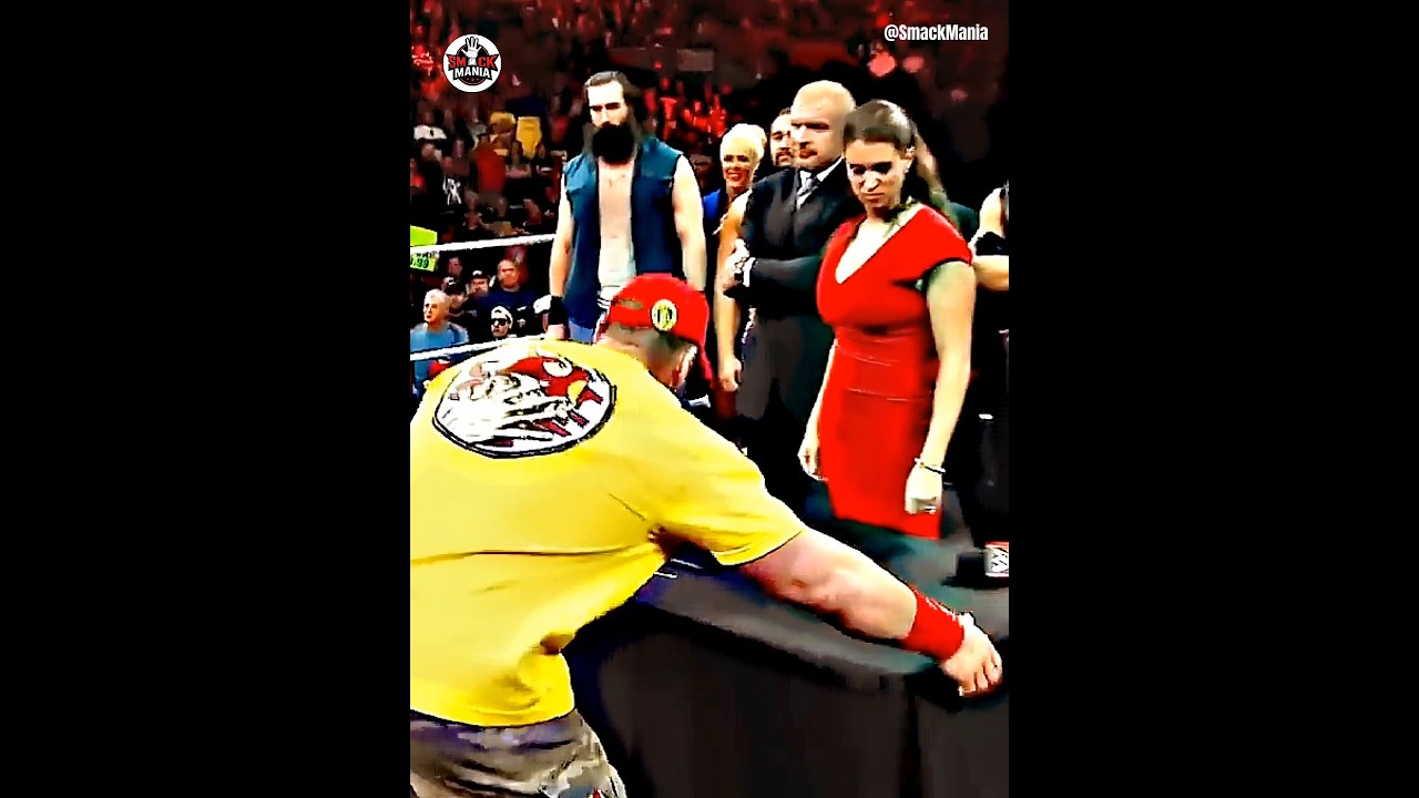 Stephanie McMahon SLAPS John Cena | WWE Savage Moment |  #wwe #johncena #stephaniemcmahon