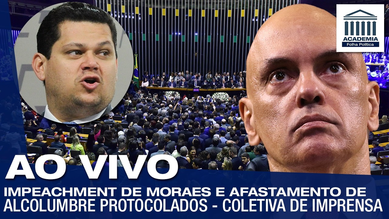 AO VIVO: IMPEACHMENT DE MORAES E AFASTAMENTO DE ALCOLUMBRE PROTOCOLADOS - COLETIVA DE IMPRENSA