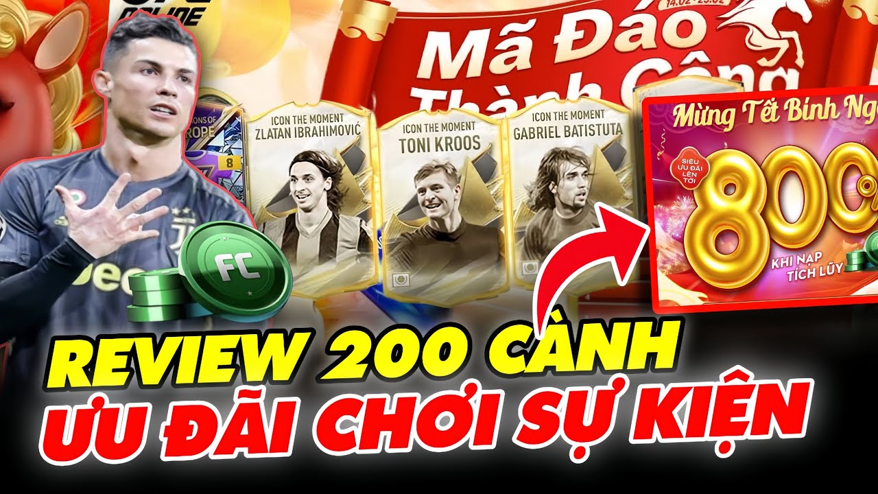FC Online | Ưu Đãi Bính Ngọ Chỉ 200ka và Chơi Sự Kiện Xuân Bính Ngọ Quá Ngon