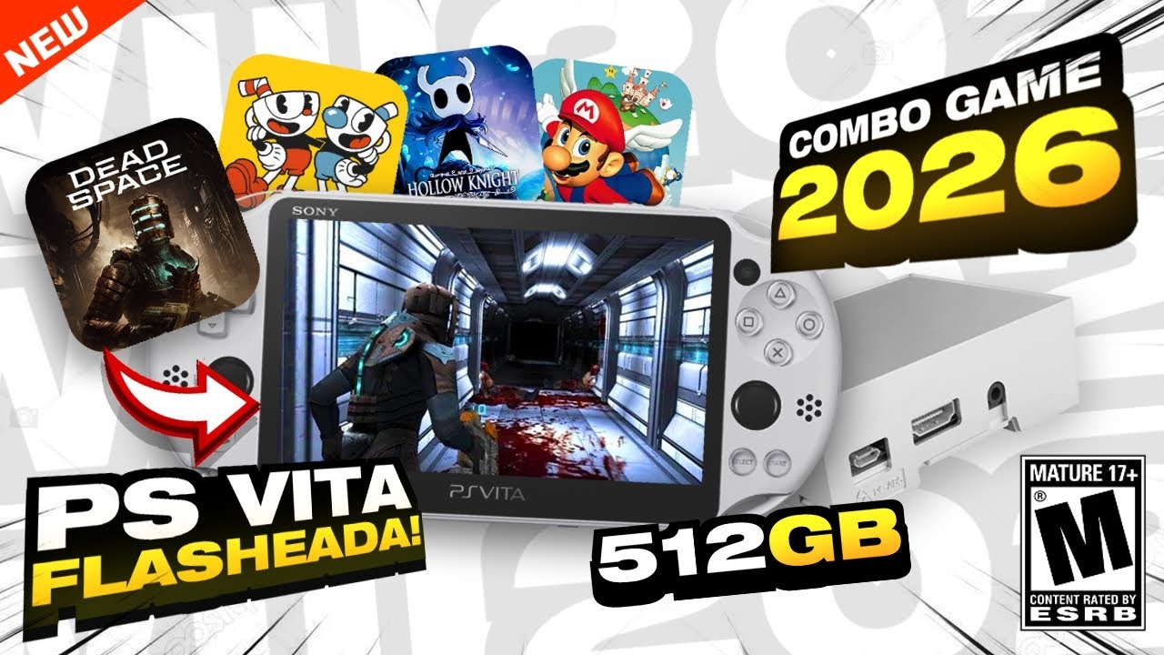 💎PS VITA 2026!! ( FLASHEADA COMBO GAME 2026 ) - 512GB !!🤯