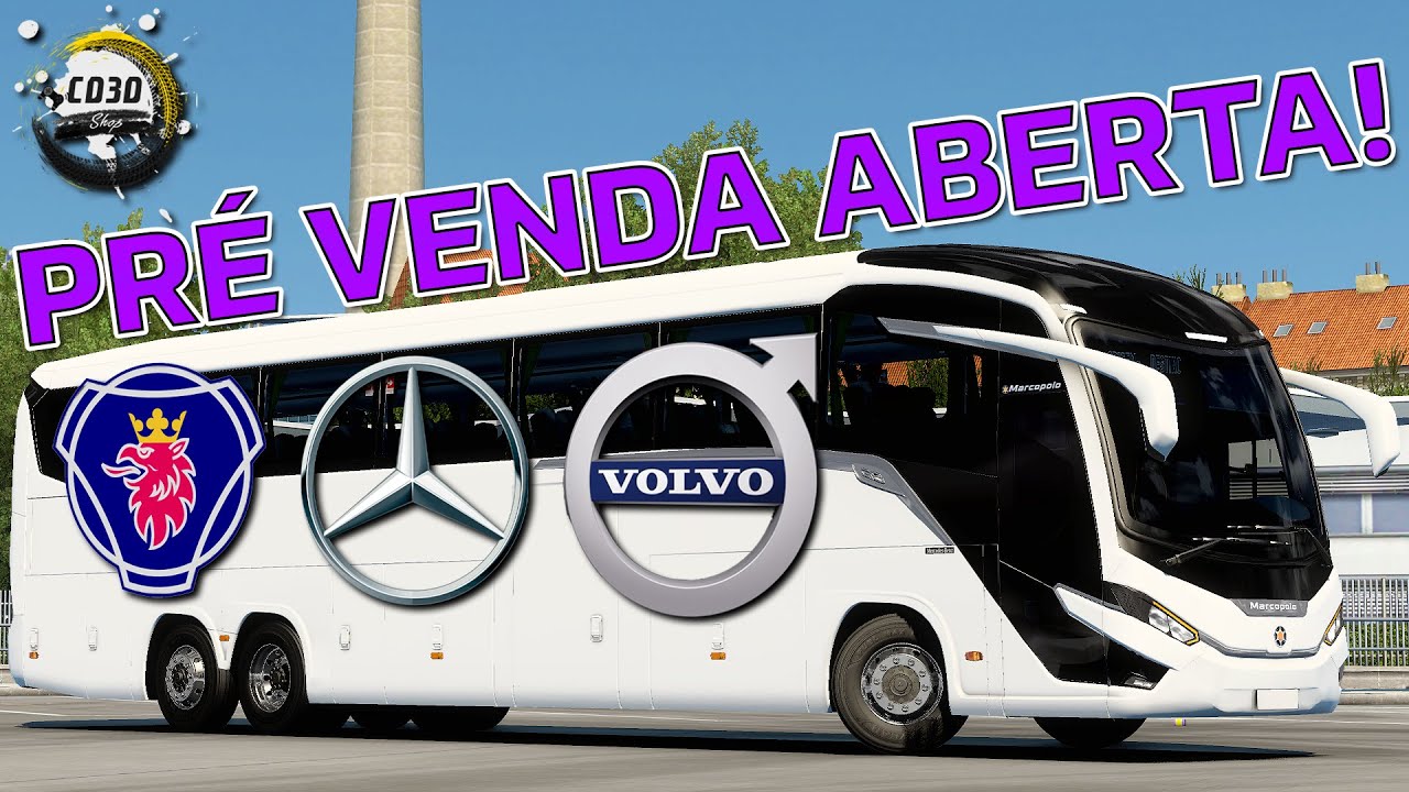 APRESENTAÇÃO E PRÉ VENDA! - MARCOPOLO PARADISO G8 1200 4/6X2 - SCANIA/MERCEDES/VOLVO - BY CD3DSHOP!