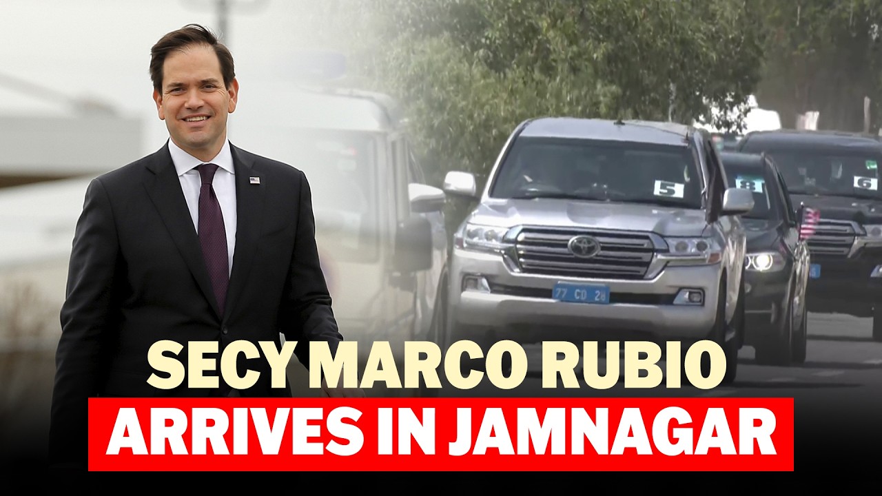 US Secretary Marco Rubio arrives in Jamnagar for Visit to Reliance Oil Refinery I India I Gujarat