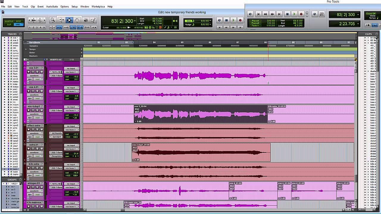 Pro Tools shortcuts using Keyboard Focus. Pro Tools PC