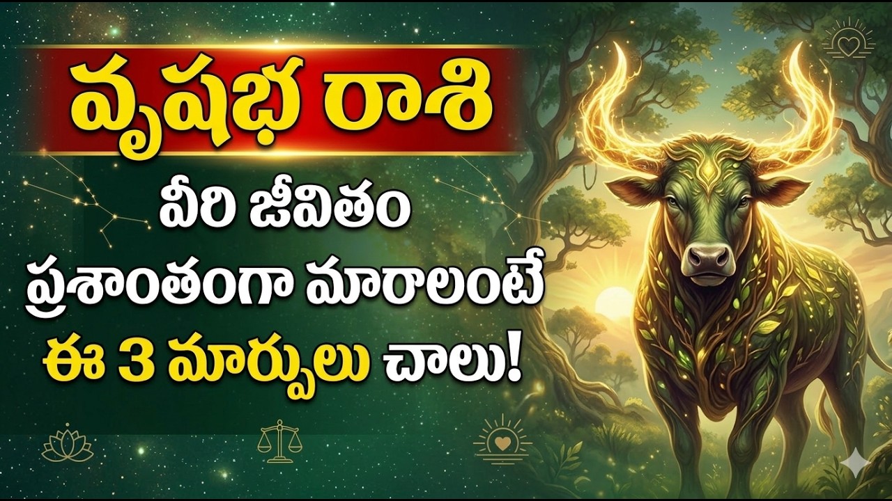 Vrushabha rasi jathakam|Vrishabha rashi horoscope today|characteristics in Telugu 2026