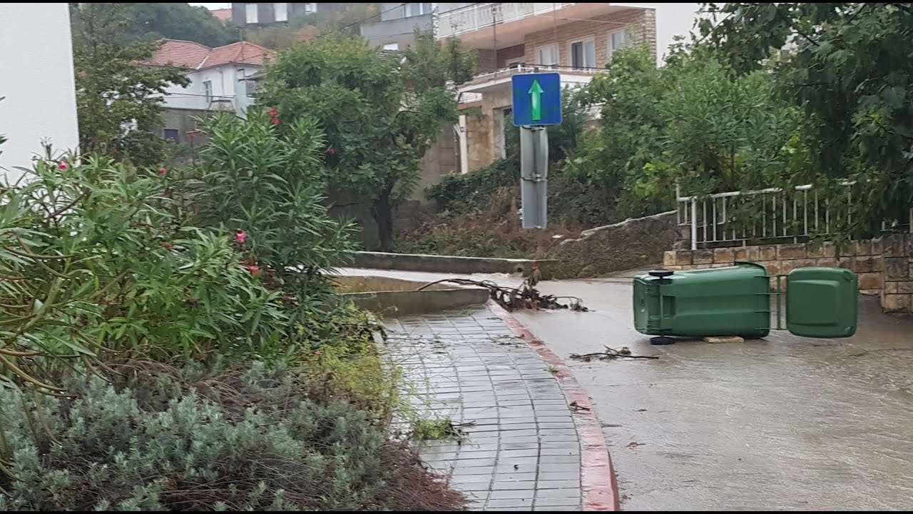 Sažetak oluje i poplave u Kalima, 11. rujna 2017., otok Ugljan, Zadarska županija