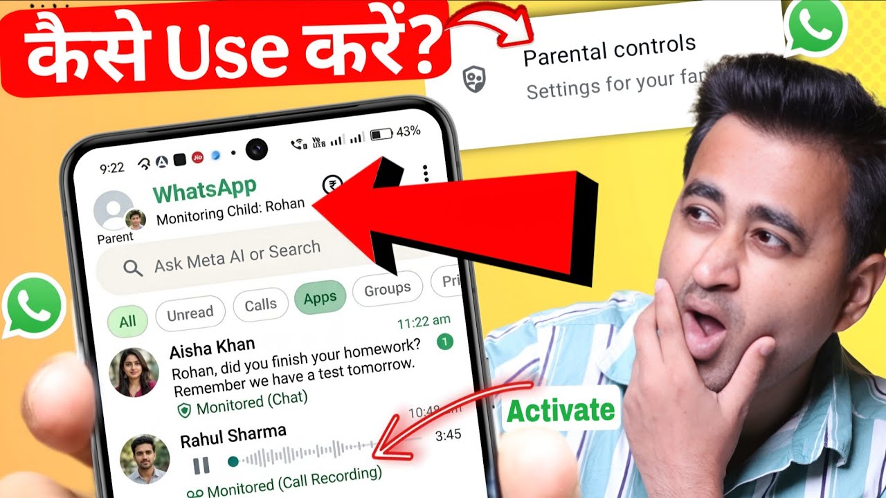 How to Activate WhatsApp Parental Control Feature ✅ | Kaise Use Kare | New Update