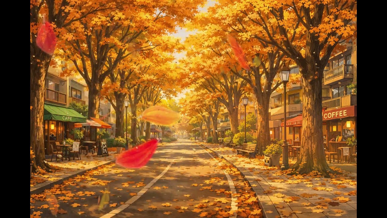 Cozy City Park LoFi | Anime Ambience for Study, Sleep & Relax