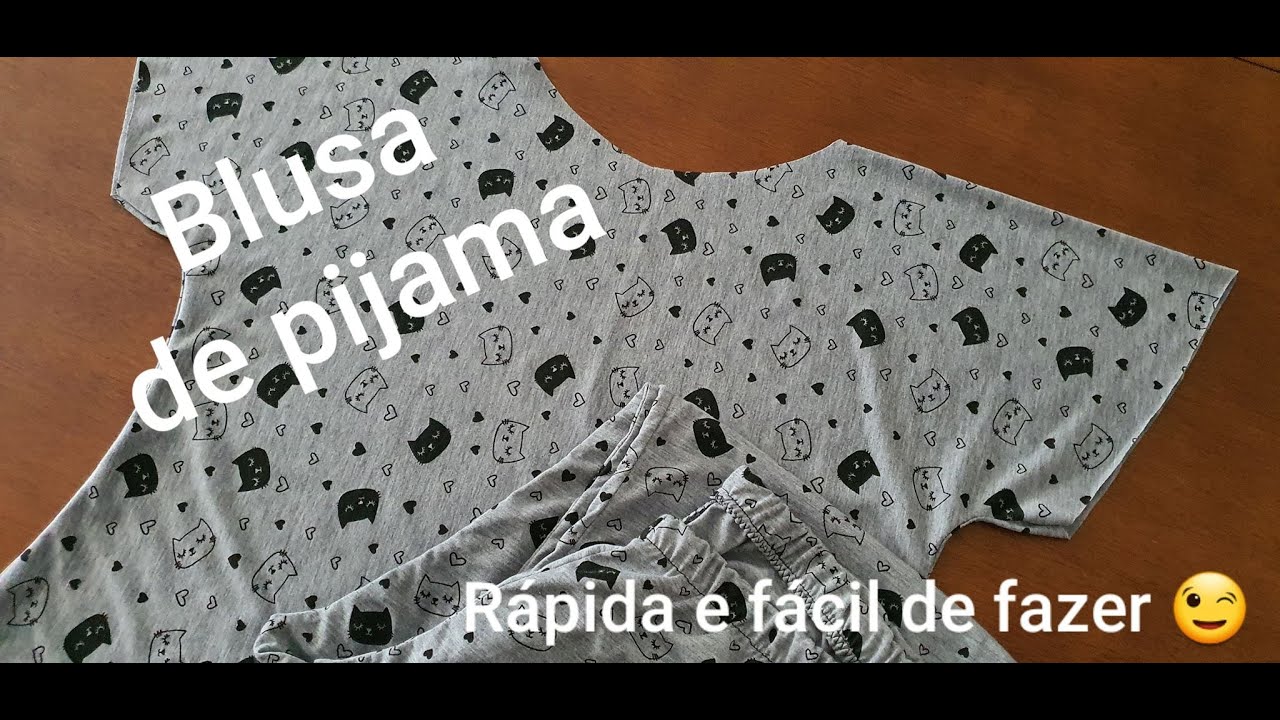 Blusa de pijama, RÁPIDA E FÁCIL DE FAZER 😉