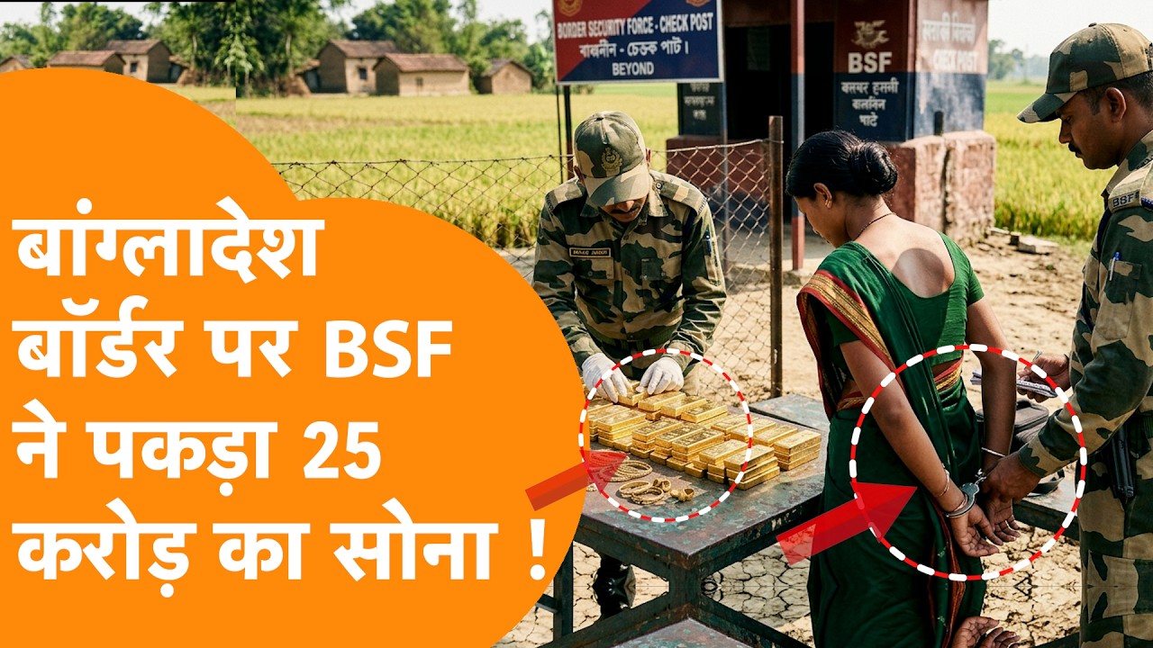 India-Bangladesh Border पर BSF की बड़ी कार्रवाई, करोड़ों के Gold के साथ महिला तस्कर गिरफ्तार